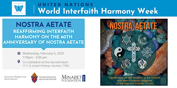 World Interfaith Harmony Week: Reaffirming Interfaith Harmony-Nostra Aetate