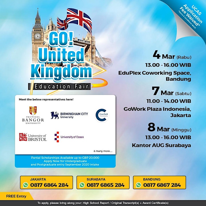 Go United Kingdom Education Fair Aug Student Services