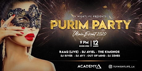 TLV Nightlife Presents Purim 2020 at Academy Nightclub primary image
