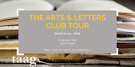 POSTPONED - TAAG Tour - Arts & Letters Club primary image