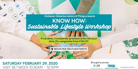 KW Library of Things KNOW HOW: Sustainable Lifestyle Workshop primary image
