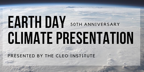 Imagem principal do evento Earth Day Climate Presentation Webinar