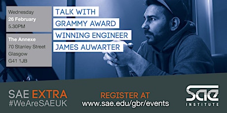SAE Extra (GLA): Mixing with Grammy Award Winning Engineer James Auwarter primary image