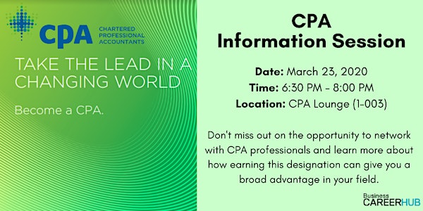 CPA Information & Networking Event