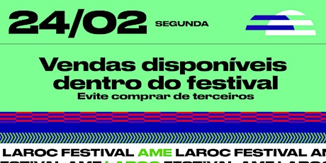 Imagem principal do evento Ame Laroc Festival 2020 | Segunda