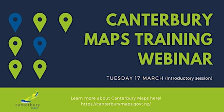 Canterbury Maps Training Webinar (Introductory Session) primary image