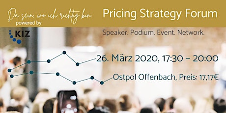 Hauptbild für Pricing Strategy Forum - Speaker. Podium. Event. Network.