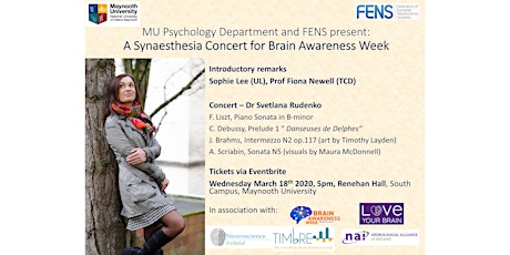 POSTPONED: A synaesthesia concert for Brain Awareness Week primary image