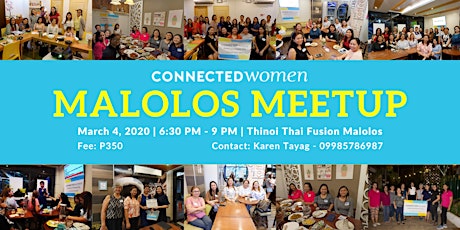 #ConnectedWomen Meetup - Malolos (PH) - March 4 primary image