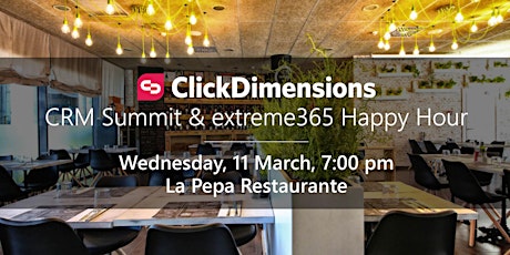 ClickDimensions extreme365 & Community Summit Europe Happy Hour primary image