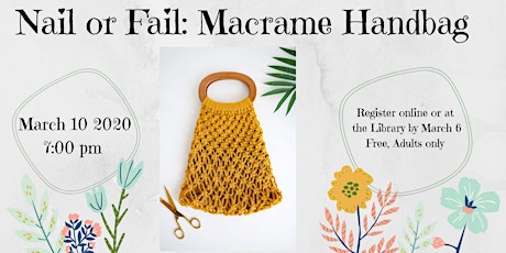 Nail or Fail: Macrame Handbag primary image