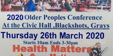 21st Annual Thurrock Older Peoples Conference primary image