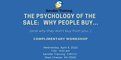 Why People Buy And Why They Don't Buy From You! April 8 in West Chester primary image