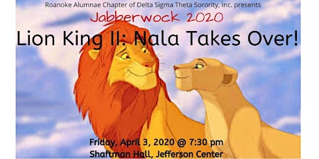 Jabberwock 2020 Scholarship Pageant Presents Lion King II: Nala Takes Over primary image
