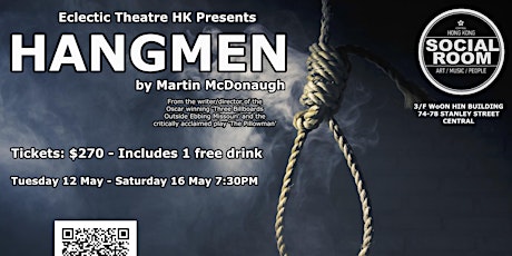 Eclectic Theatre HK presents "Hangmen" by Martin McDonagh primary image