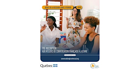 Pré-inscription aux ateliers de conversation française à Lachine primary image