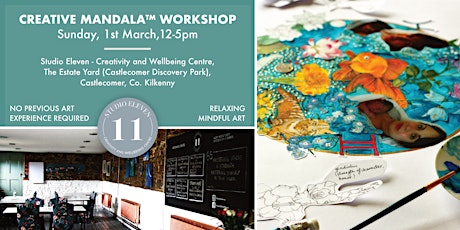 Creative Mandala™  Workshop in picturesque Studio | Relaxing | Mindful Art primary image
