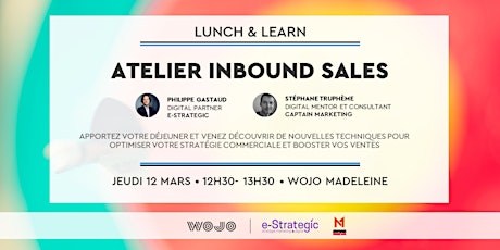 Imagem principal do evento Lunch & Learn : Atelier Inbound Sales
