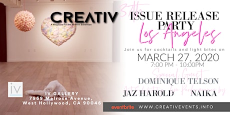 Image principale de 37th Issue Release Party Creativ launches in LA