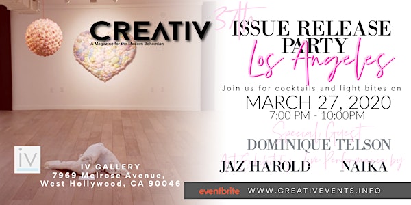 37th Issue Release Party Creativ launches in LA