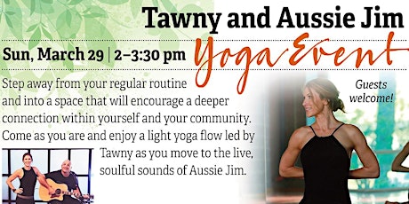Tawny and Aussie Jim Yoga Event primary image
