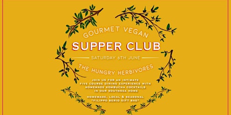 Gourmet Vegan Supper Club - June 6th primary image