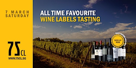 All Time Favourite Wine Labels Tasting