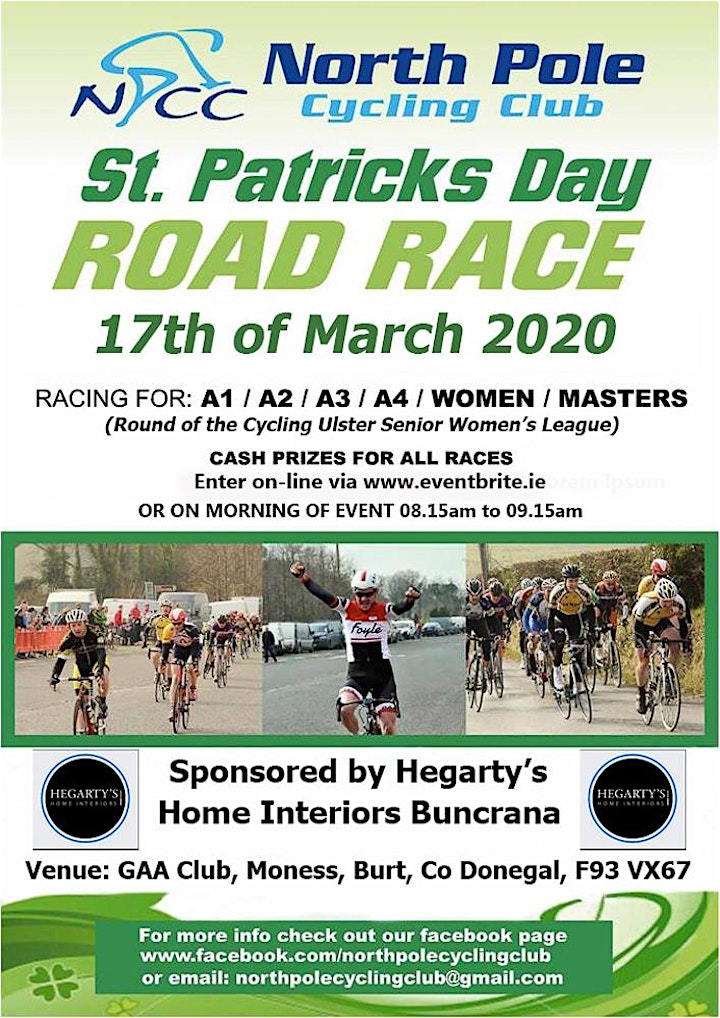 St Patrick's Day Road Race 2020  North Pole Cycling Club image