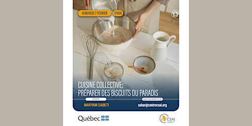 Image principale de Cuisine collective: Préparer des biscuits du Paradis