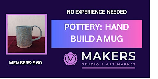 Image principale de Pottery: Hand Build a Mug