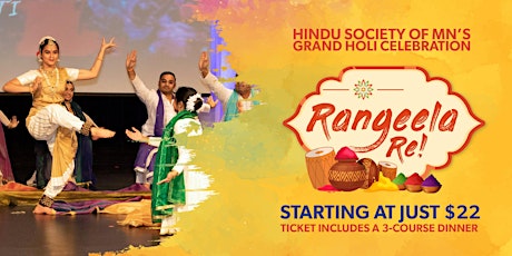 Grand Holi Celebration - Rangeela Re primary image