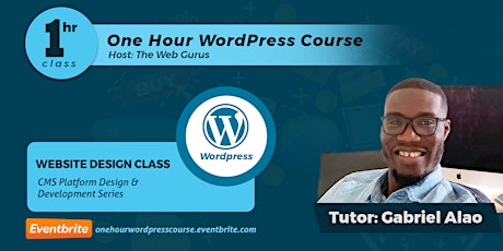 WordPress 1 Hour Training tickets