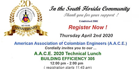 AACE 2020 Tech Talk Lunch MDC Building Efficiency 305 primary image