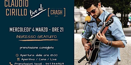 Immagine principale di Claudio Cirillo // Live al Crash Roma 