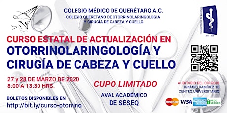 Imagen principal de Curso Estatal de Act. en Otorrinolaringología y Cirugía de Cabeza y Cuello