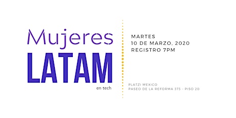 Imagen principal de Mujeres Latam en Tech - Marzo 2020