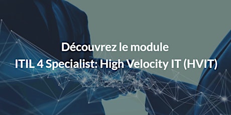 Image principale de Webinaire ITIL 4 Specialist: High Velocity IT (HVIT)