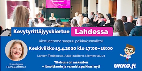 Kevytyrittäjyyskoulutus, Lahti primary image