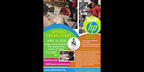 2020 NSBE Houston Professionals Spring Fresh Start primary image