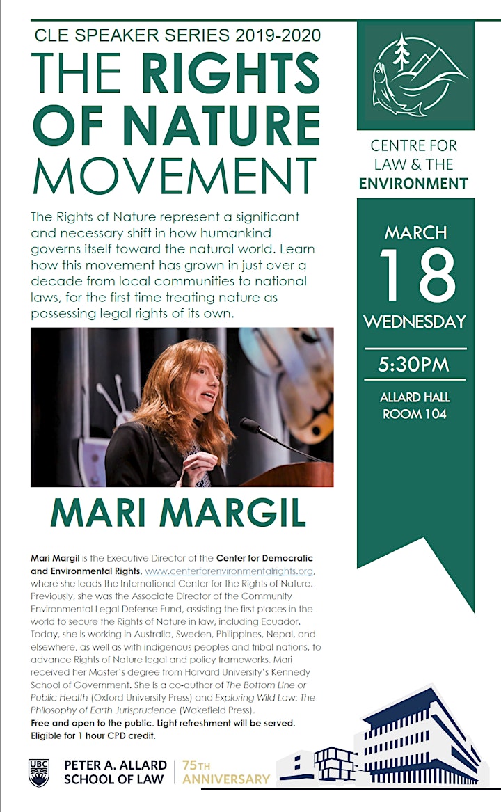 Public Lecture: The Rights of Nature Movement image
