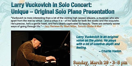 Larry Vuckovich in Solo Concert