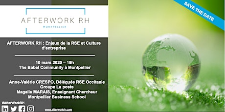 Image principale de AfterWork RH Montpellier : RSE et Culture d'entreprise