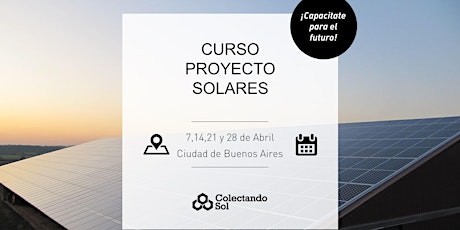  Curso de Proyectos Solares // Buenos Aires Abril 2020