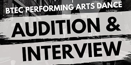 INK Dance Level 3 BTEC Audition & Interviews primary image