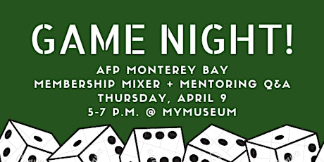 CANCELLED Game Night!  Membership Mixer + Mentoring Q&A primary image