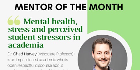 Mentor of the Month: Dr. Chad Harvey