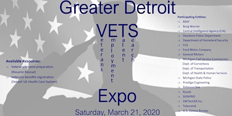 Greater Detroit Veterans Expo primary image