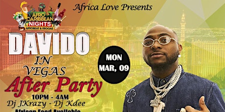 Afrocarribean nights Host DAVIDO After Party  primary image
