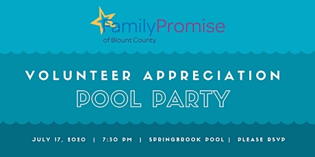 Volunteer Appreciation Pool Party primary image