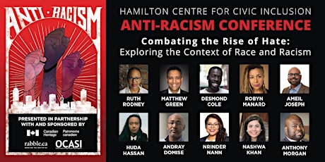 Hamilton Centre for Civic Inclusion 2020 Anti-Racism Conference primary image